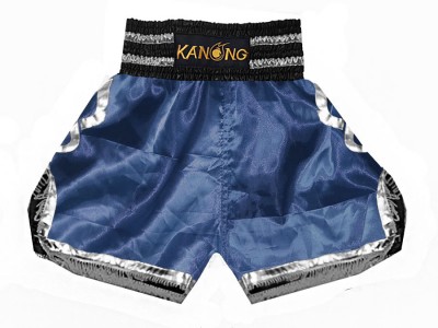 Boxing Shorts : KNBSH-201-Navy-Silver